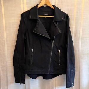 Liverpool Jeans Co. Black Denim Moto Jacket